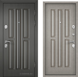 Дверь металлическая утепленная в дом винорит — шпон