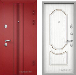 Дверь металлическая утепленная в квартиру порошковая — массив