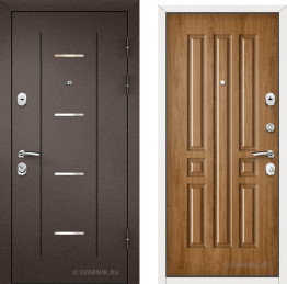 Дверь входная утепленная в дом порошковая — винорит