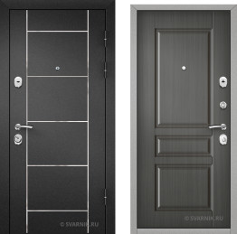 Дверь входная утепленная в квартиру порошковая — МДФ