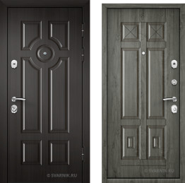 Дверь металлическая утепленная в дом шпон — шпон