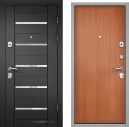 Дверь металлическая утепленная в квартиру порошковая — ламинат
