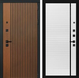 Входная одностворчатая дверь усиленная с утеплением в частный дом ДВ-324