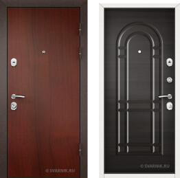 Дверь металлическая утепленная в квартиру ламинат — шпон