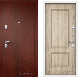 Дверь входная утепленная в квартиру ламинат — массив