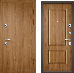 Дверь металлическая утепленная в дом ламинат — винорит