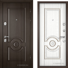 Дверь металлическая утепленная в дом шпон — МДФ