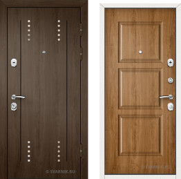 Дверь металлическая утепленная в квартиру МДФ — массив