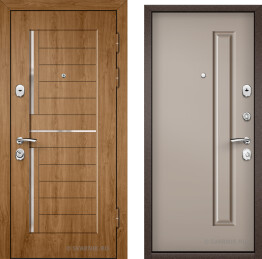 Дверь входная утепленная в дом массив — МДФ