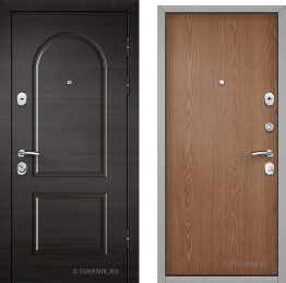 Дверь входная утепленная в дом шпон — ламинат