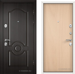 Дверь металлическая утепленная в квартиру МДФ — ламинат