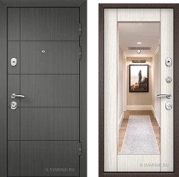 Дверь металлическая утепленная в дом шпон — винорит