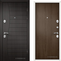 Дверь металлическая утепленная в дом массив — ламинат